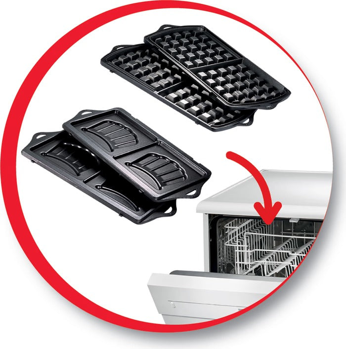 MOULINEX WAFFLE CROQUE BREAK TIME 700W | ref T-SJ615612
